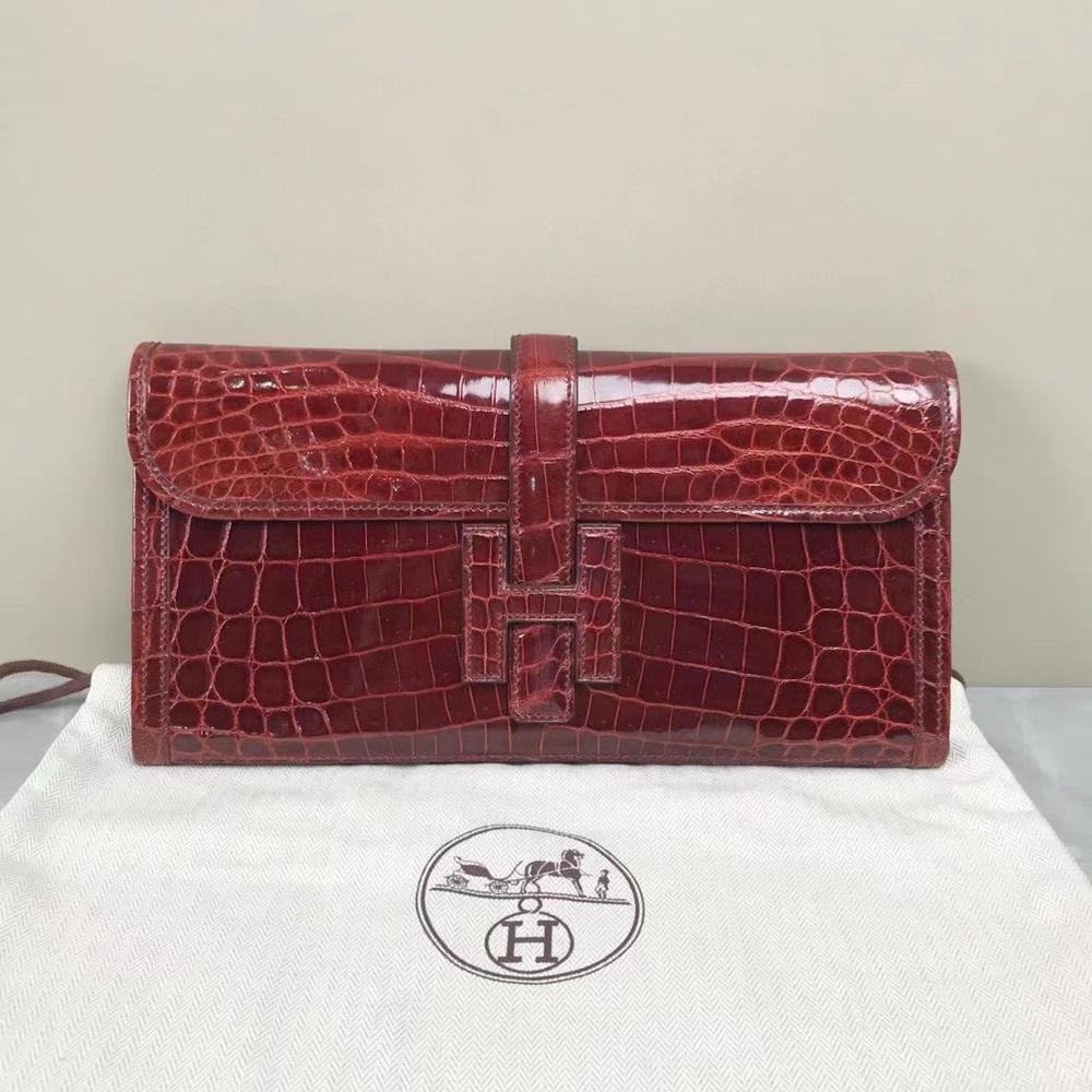 SOLD Hermes Constance Elon clutch Crocodile SOLD